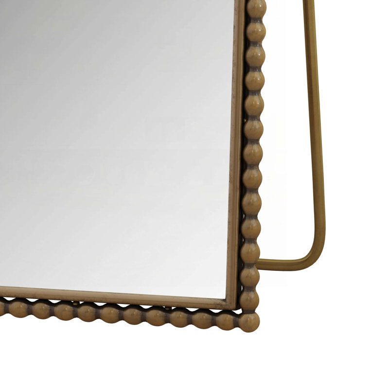 Miroir pleine grandeur en fer, Doré