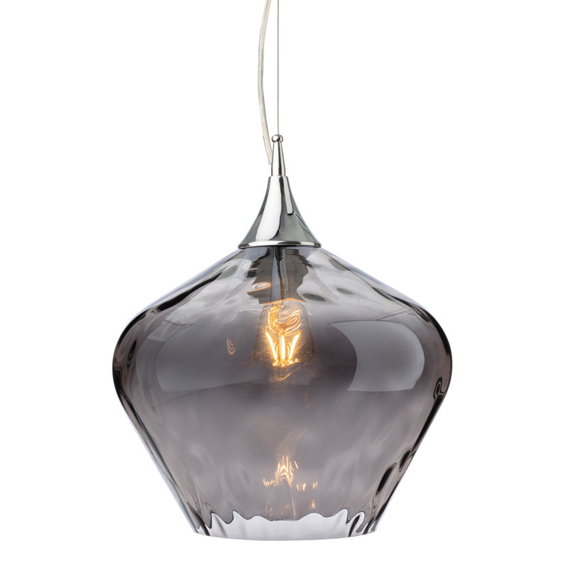 1 - Light Dome Pendant, Smoked