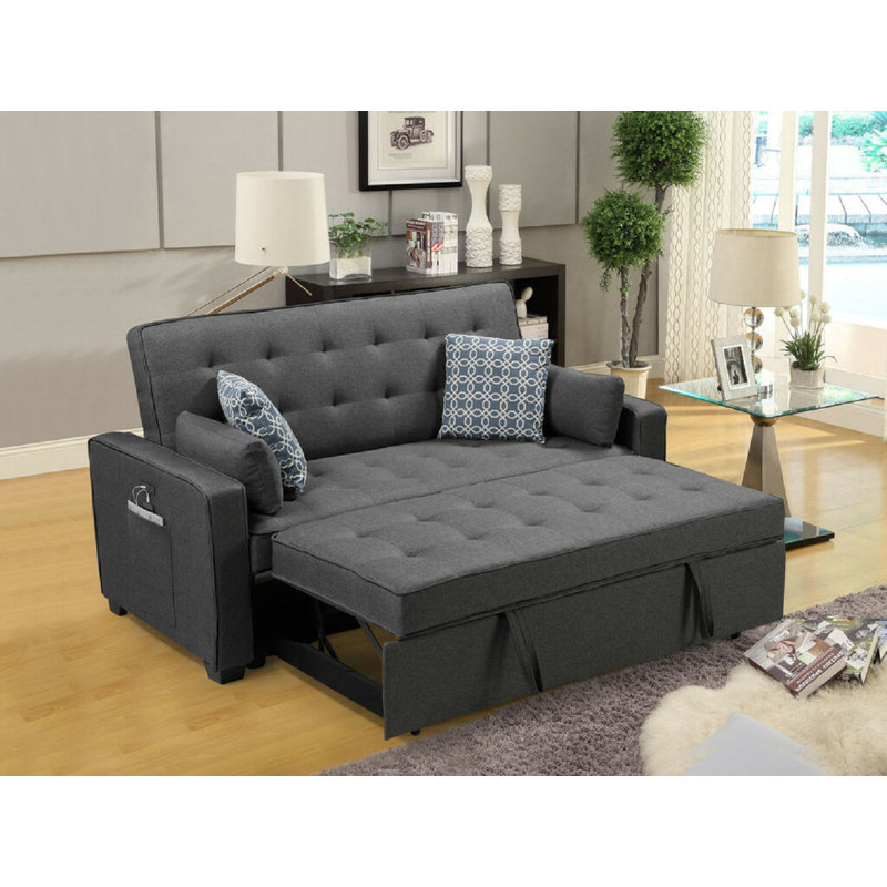 75'' Slipcovered Reclining Sleeper Sofa