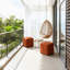 Repose-pieds carré en velours côtelé-2039864677