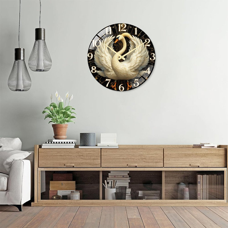 Horloge murale Swan