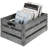 Galvanized Metal Storage Crate Basket