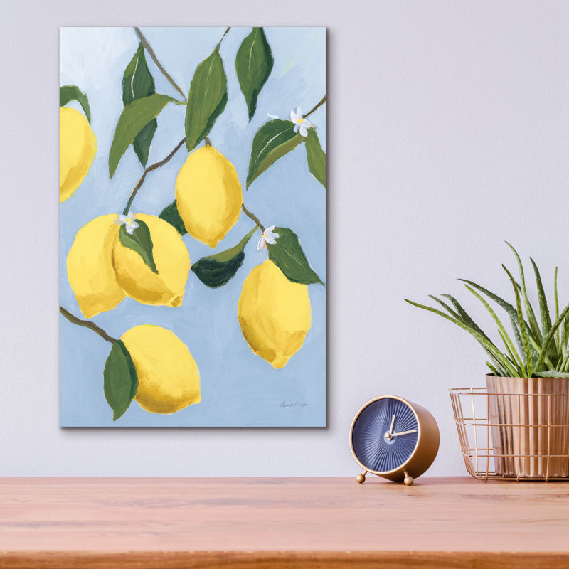 «Lemon Tree Light» par Pamela Munger, art mural en verre acrylique, H 16 po x l 12 po x P 0,13 po