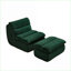 Chaises longues | Fauteuil inclinable moderne en velours côtelé avec repose-pieds pour petits espaces, salon, chambre à coucher | Velours côtelé | Vert-1991496039