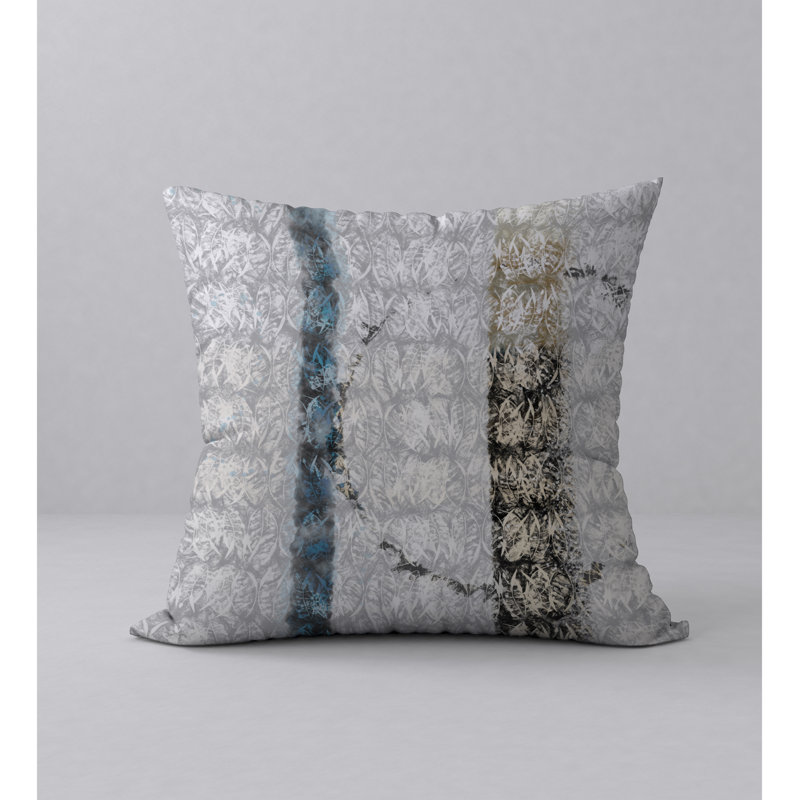 Abstract Reversible Throw Pillow, 24" x 24"