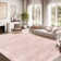 Distressed Abstract Non Slip Washable Area Rug(6'X9', Pink)