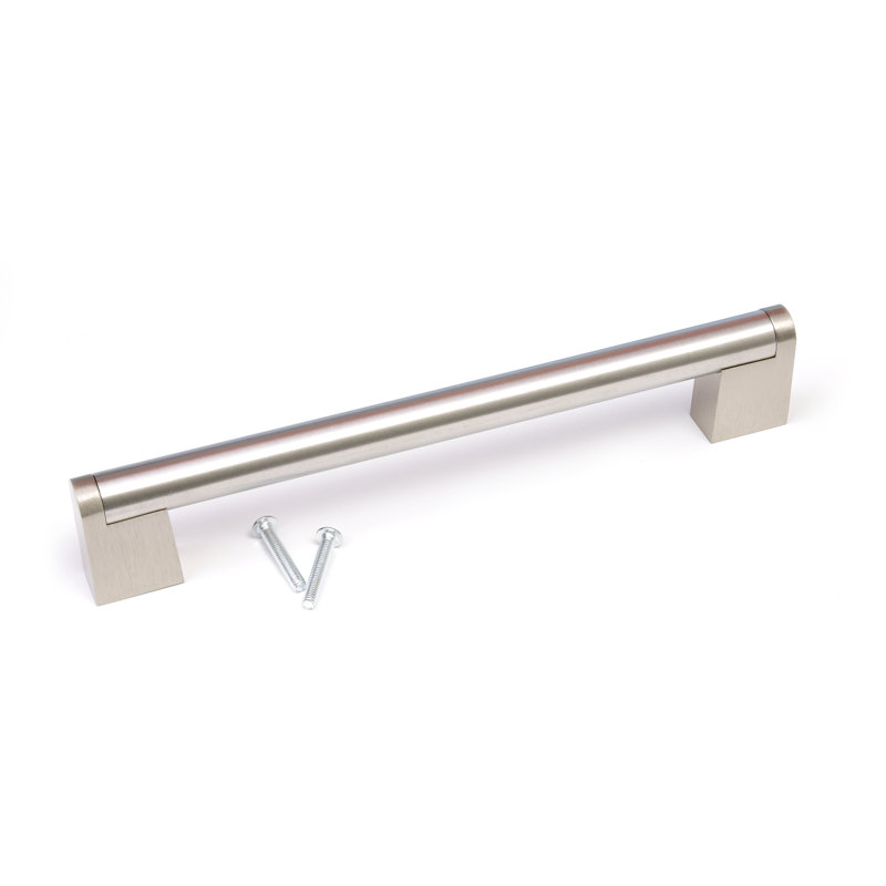Java Centre Bar Handle, Brushed Silver, 128mm