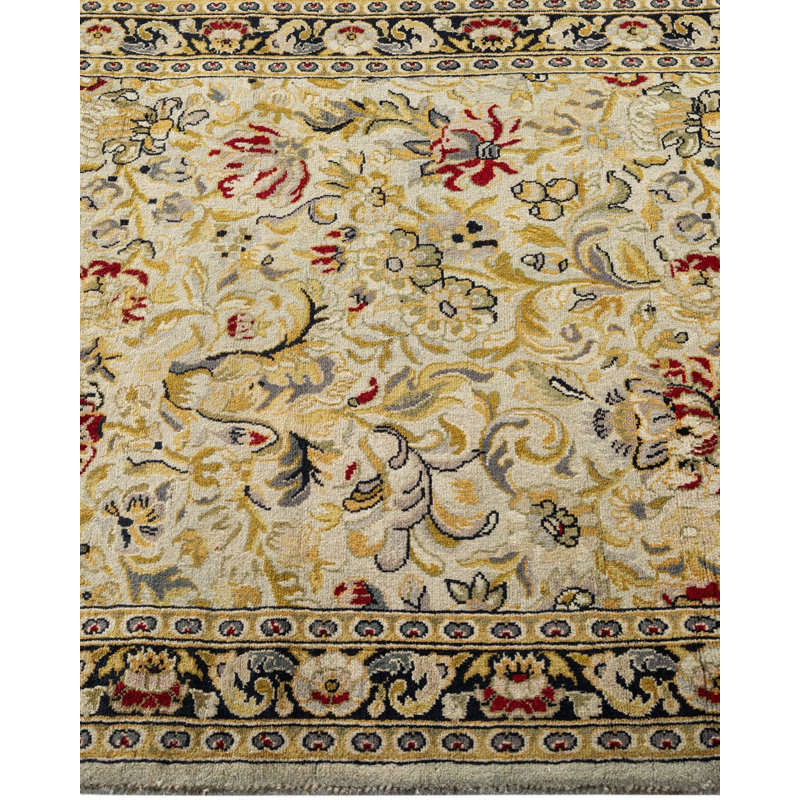Tapis ivoire noué à la main de conception unique Holsworth