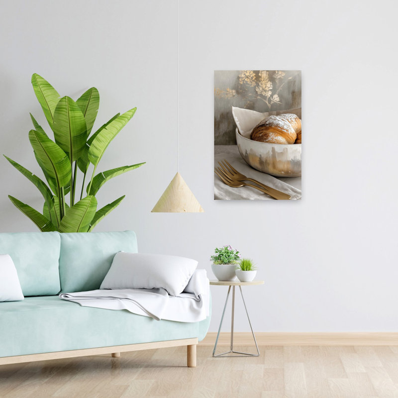 Art mural contemporain élégant et élégant, 24" H x 16" W