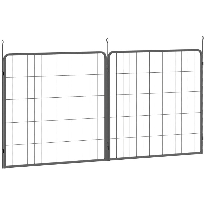 2 Piece Dog Pen Expansion Pack for 80cm High Pet Playpen for S M Dogs