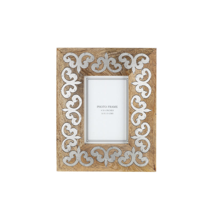 Mango Wood with Metal Inlay Heritage Frame.