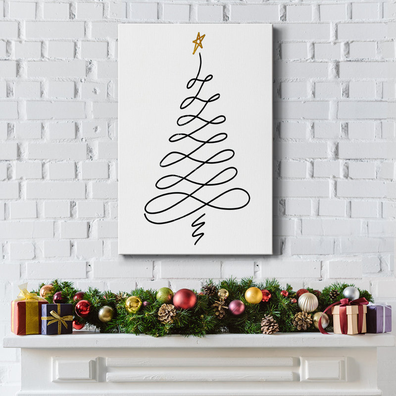 Arbre de Noël III, H 18 po x l 12 po x P 1,5 po