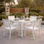 Naples Outdoor Square Dining Table-102237474-102237473