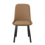 Ensemble de 2 chaises de salle à manger en similicuir kaki moderne et minimaliste-180123737