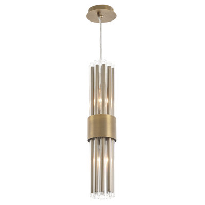 Aivley 2 - Light Antique Brass Single Pendant