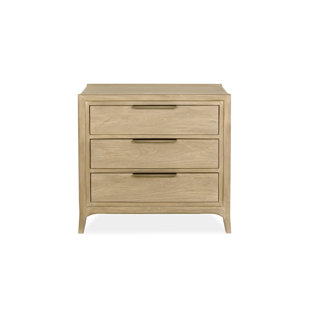 Table de chevet 3 tiroirs Messina en brun