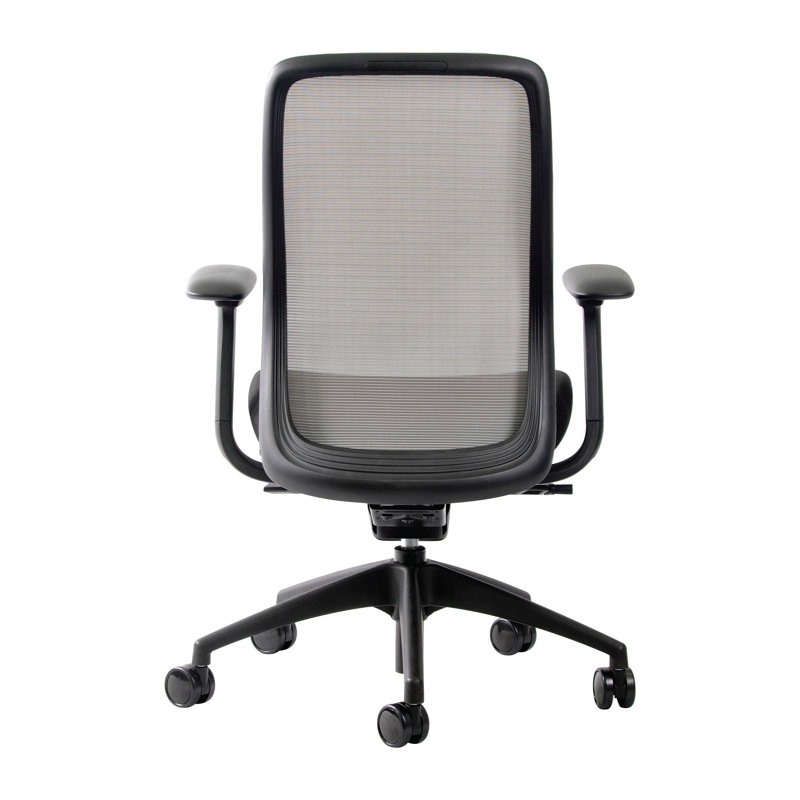 Adjustable Swivel Executive Chair in Mesh & Fabric Yellow/Black
