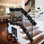Guirlande artificielle de feuilles d'érable noires pour l'Halloween, décorations d'automne et de l'Action de grâce