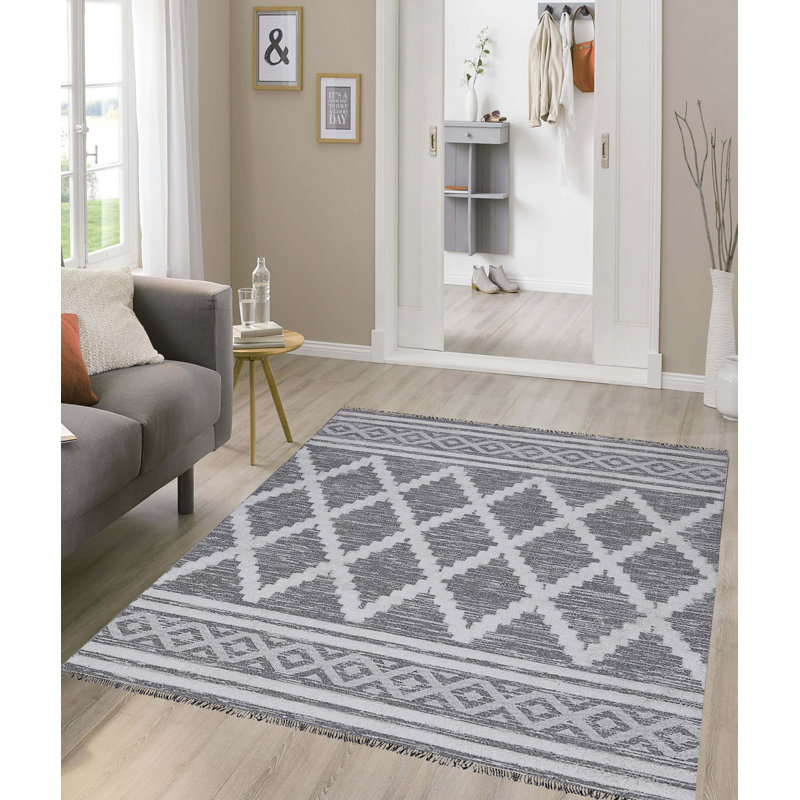 Sutapa Cotton Southwestern Indoor Rug, Runner 2'6" x 6'7"