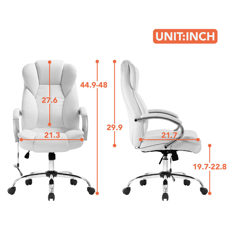 Fauteuil de direction de bureau, Blanc