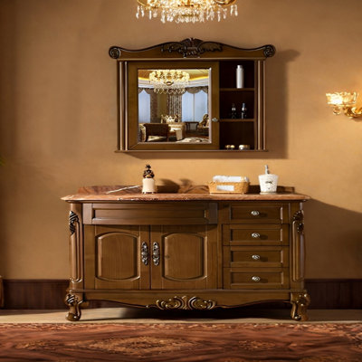 European-style antique bathroom cabinet