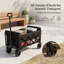 Chariot utilitaire pliable avec roues robustes et conception pliable