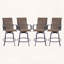Ensemble de 2 tabourets de bar pivotants avec tissu textilène et design ergonomique