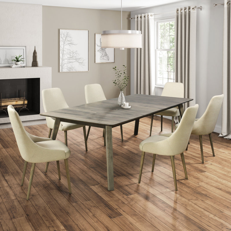 Table de salle à manger extensible en érable massif Leclair, Nantucket, H 29 po x L 60 po x l 36 po