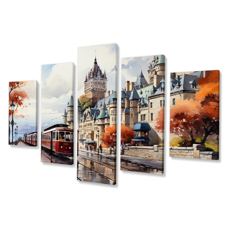 Fye - art mural sur toile Québec - 5 panneaux