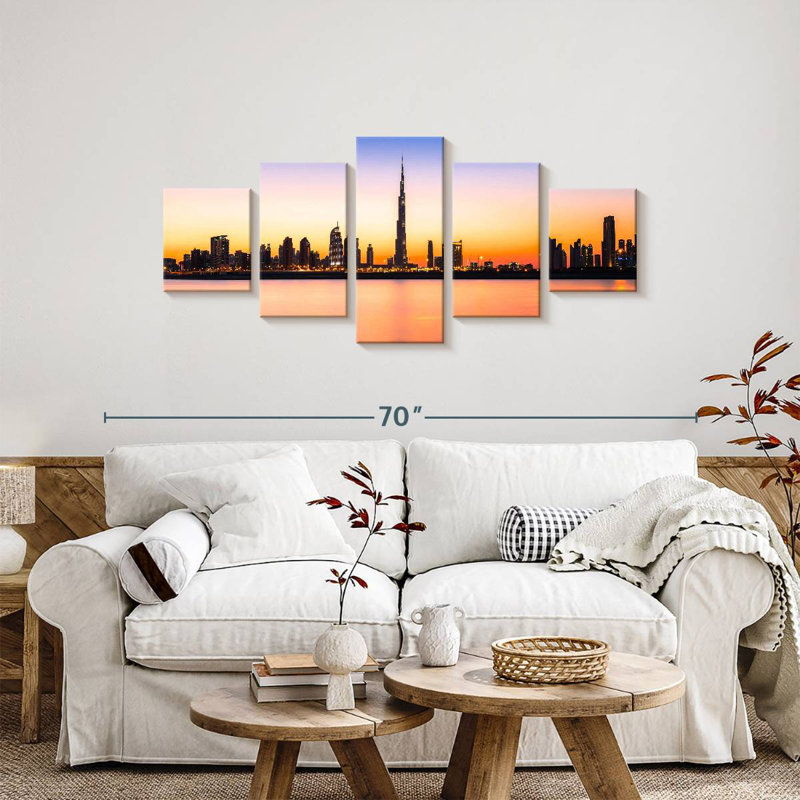 Horizon de Dubaï, EAU, H 24 po x l 55 po