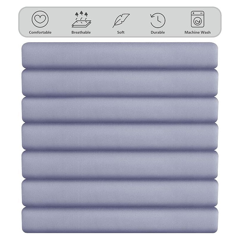 Ranarda Cotton Blend Percale Flat Sheet, Lilac, Super King (6')