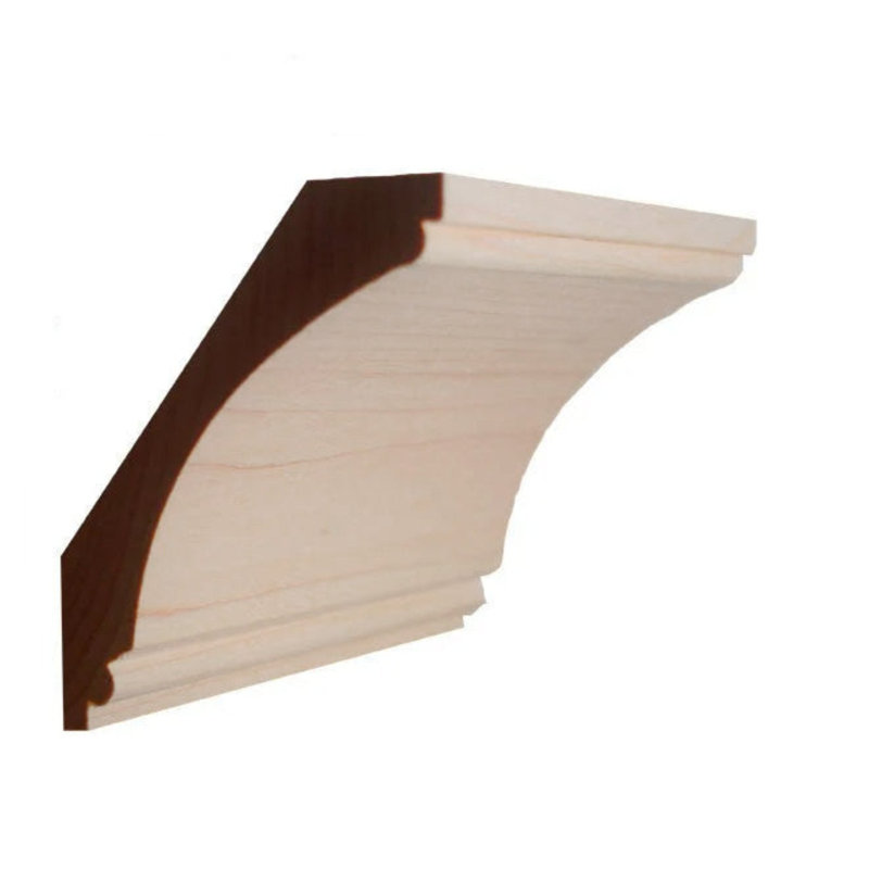 EWCR43 Crique de couronne non finie, Érable, H 4,25 po x l 0,875 po x P 42 po