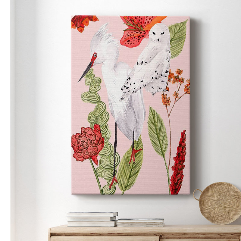 Birds In Motion III - Toile tendue avec châssis de qualité supérieure - prête à être accrochée, H 18 po x l 12 po x P 1 po