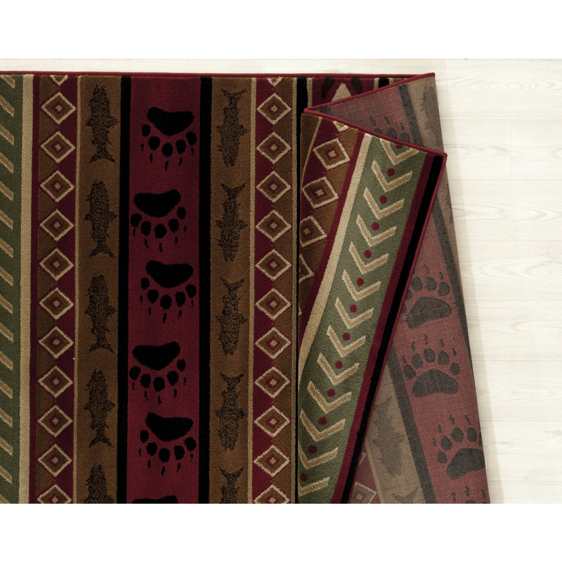 Tapis brun Pippen Huntsman, Rectangle 1 pi 10 po x 3 pi