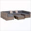 Ensemble de conversation d'extérieur 7 pièces avec coussin-239613073