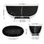 Baignoires de trempage profondes à surface solide 55 po x 30 po Fslefay-124809486