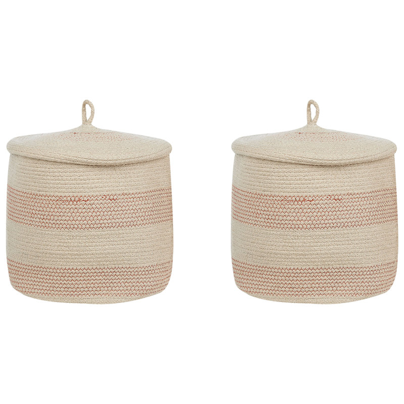 House Of Hampton Decorative Basket, Light Beige