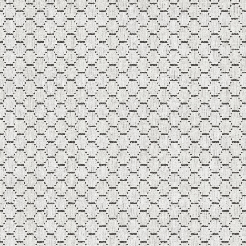 Rouleau de papier peint géométrique L 33 pi x l 21 pi Bhoar, Noir / gris