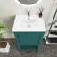 Meuble-lavabo simple 20 po avec comptoir en céramique Jeraldean-1115421059