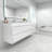 84'' Double Bathroom Vanity with Acrylic Top-1323390678