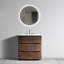 Meuble-lavabo de 30 po en noyer. Rangement intérieur enrichi, mouvement silencieux. Poignée ergonomique. Lavabo blanc. Performance généreuse pré-assemblée. Style.-685146248-685146249