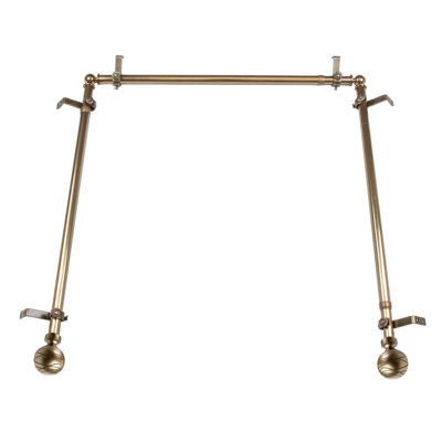 Katharina Stainless Steel Adjustable Single Curtain Rod