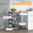 Rafelo Mobile Kitchen Cart-1274516361