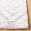 Tapis géométrique beige en coton / laine touffeté à la main Patricia-1473709920
