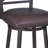 Akintunde Swivel Counter or Bar Height Armless Bar Stool in Auburn Bay with Brown Pu Upholstery-2044030164