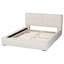 Grand lit plateforme à boucles crème Artoria Baxton Studio Laverick
