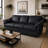 Ramdev Top Grain Leather Sofa with Cushioned Back and Pillow Top Arm-121933960-124301330