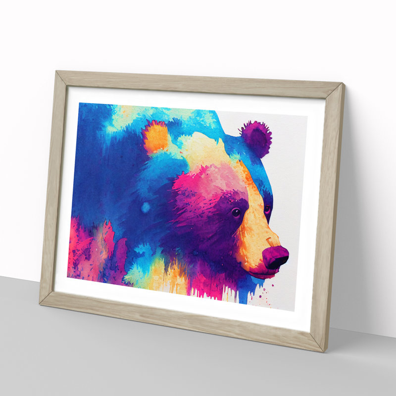 Bear Splash Vol.8 - Framed Print, 46cm H x 64cm W x 2cm D