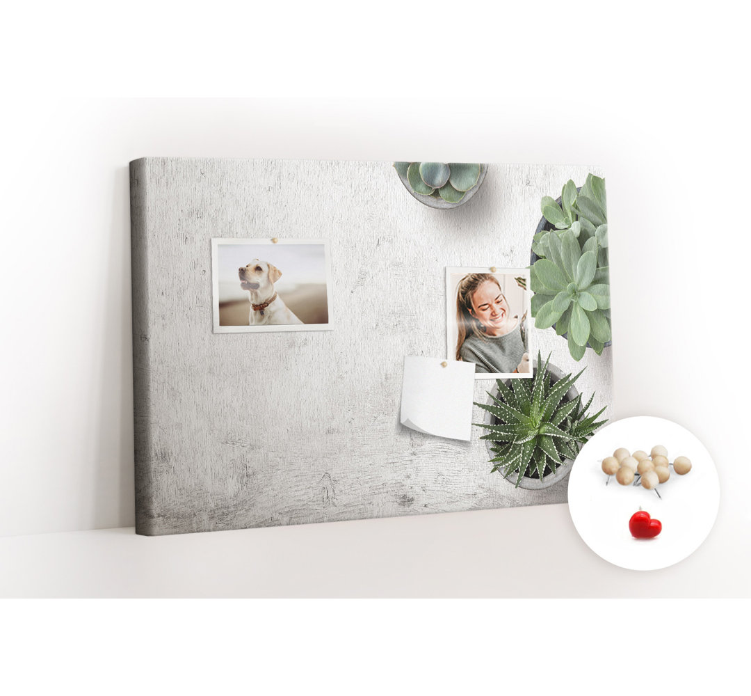 Wall Mounted bulletin board print home decor message pin boards decorative corkboard Decorative flowers