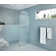 Maven 32 in. x 86.75 in. Fully Frameless Arched Fluted Single Fixed Shower Panel